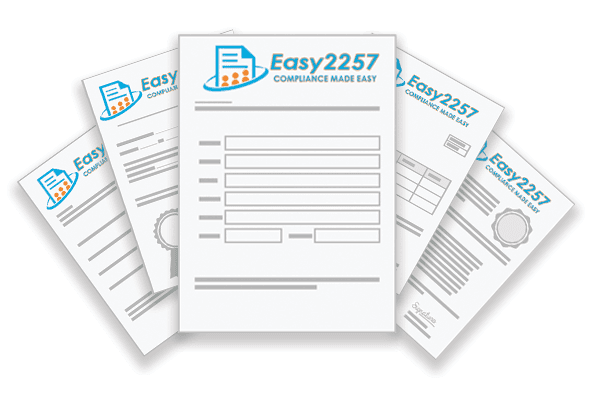 The set of 2257 documents Easy2257 produces for a merchant