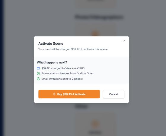 The activation step: what the charge covers and what happens next
